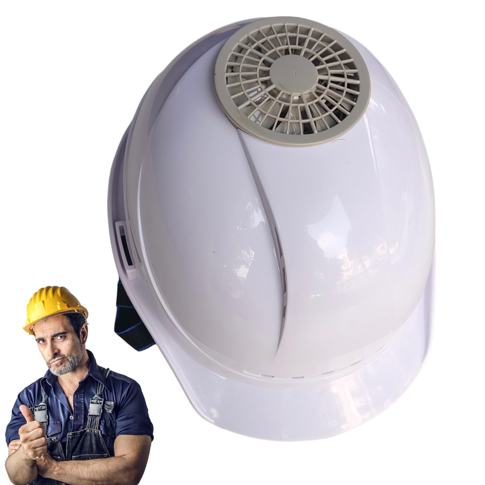 Ventilateur de casque de sécurité, casque de construction avec ventilateur | Casquettes ventilées réglables, équipement de protection de la tête pour femmes, hommes et travailleurs de plein