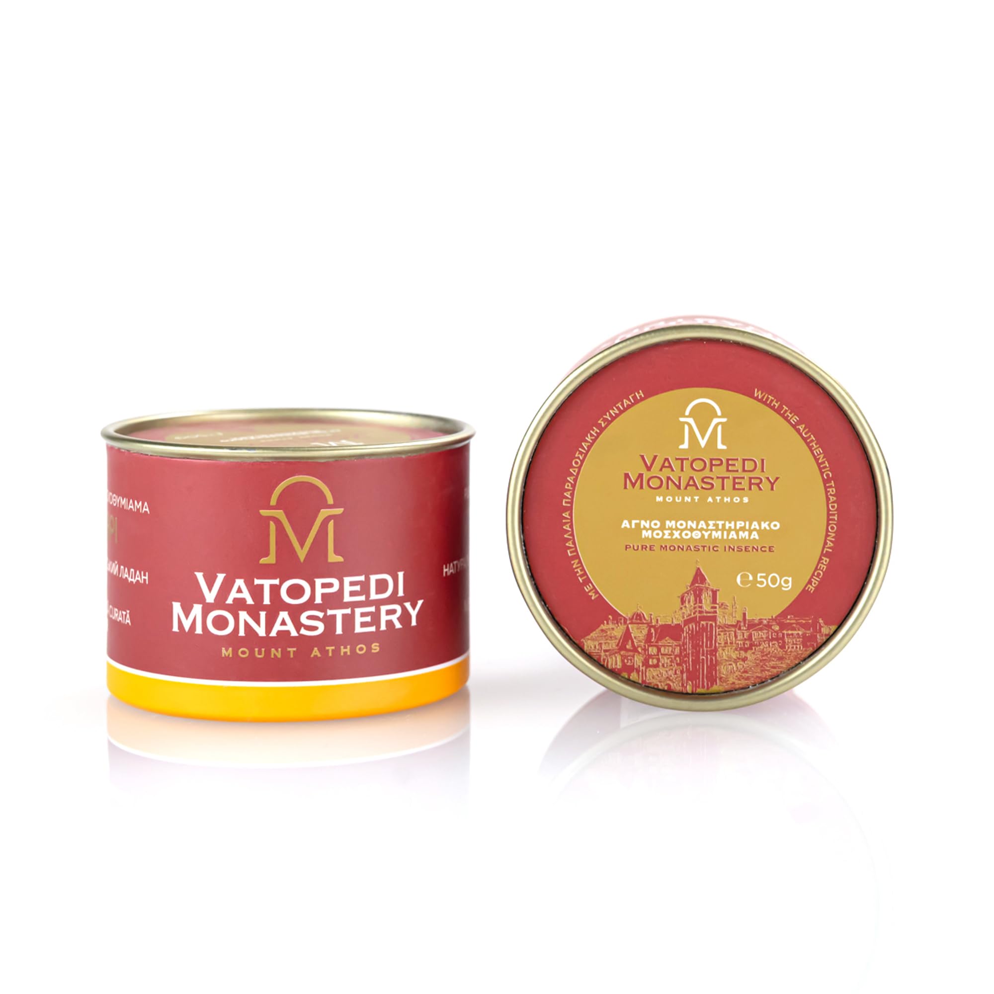 Pure Monastic Incense from Mount Athos with The Authentic Traditional Recipe and Amber Scent 50gr