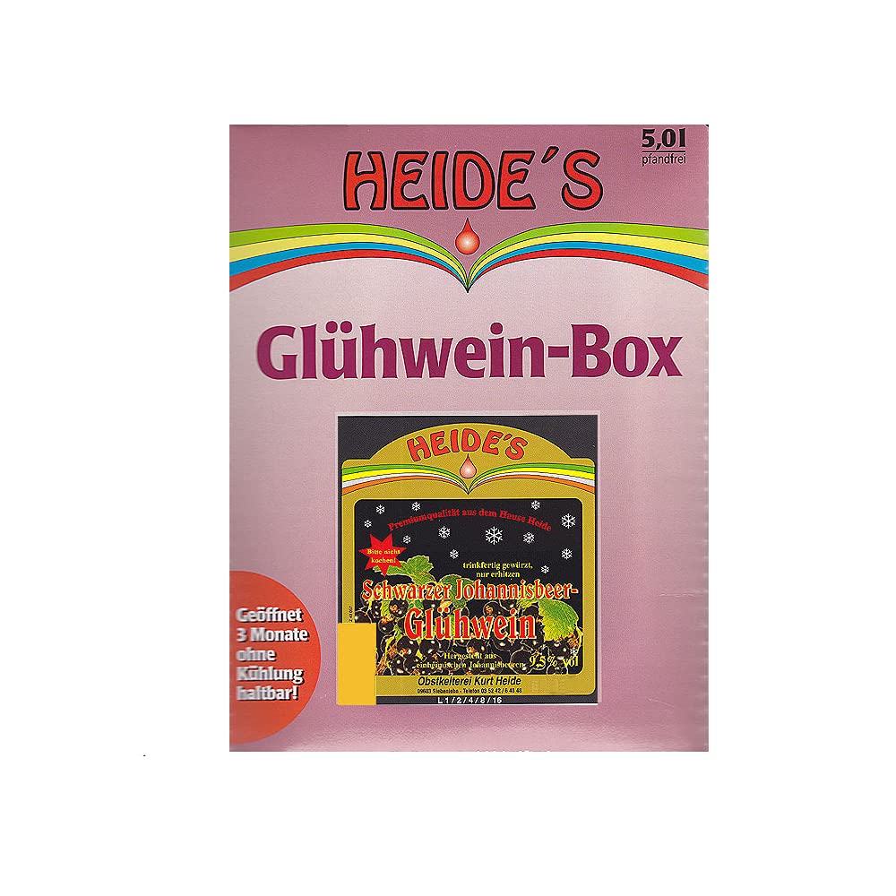 Glühwein Schwarze Johannisbeere 9,5% Alc., 5 Liter