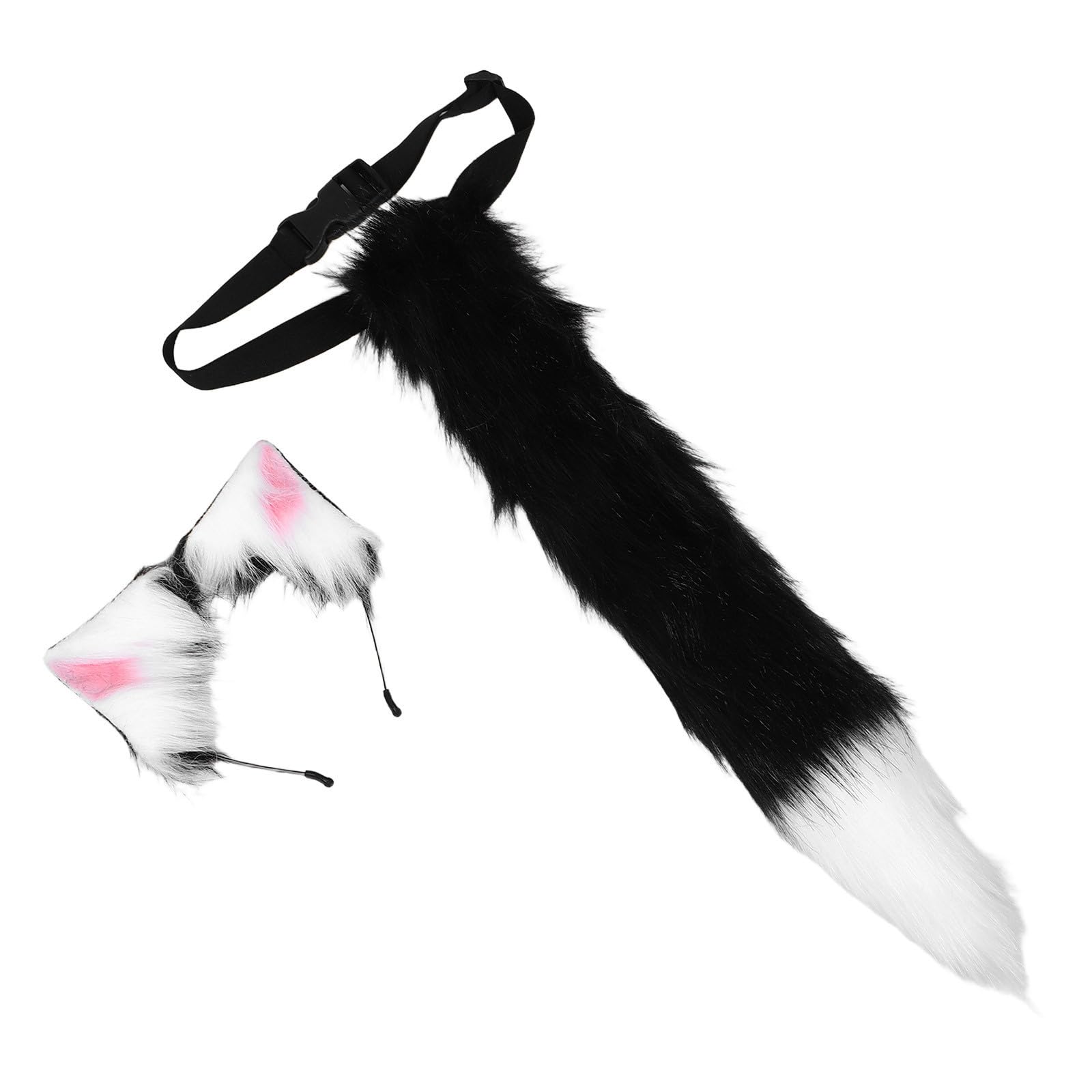Tofficu 2 Juegos Diadema Orejas de Gato Peludas y de Felpa Ligera y Cómoda para Cosplay Realista en Fiestas de Halloween y Eventos Lolita Fashion