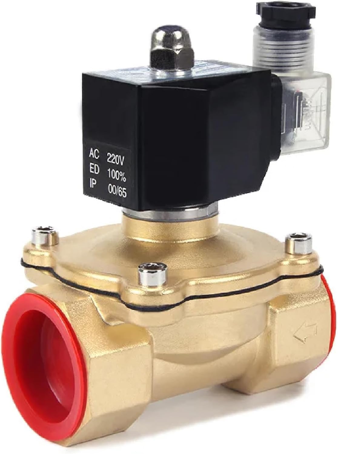 Normally closed solenoid valve water valve, IP65 fully enclosed coil, AC220V DC12V DC24V, G3/8" G1/2" G3/4" G1" G1-1/4" G1-1/2" (DN25 12v)