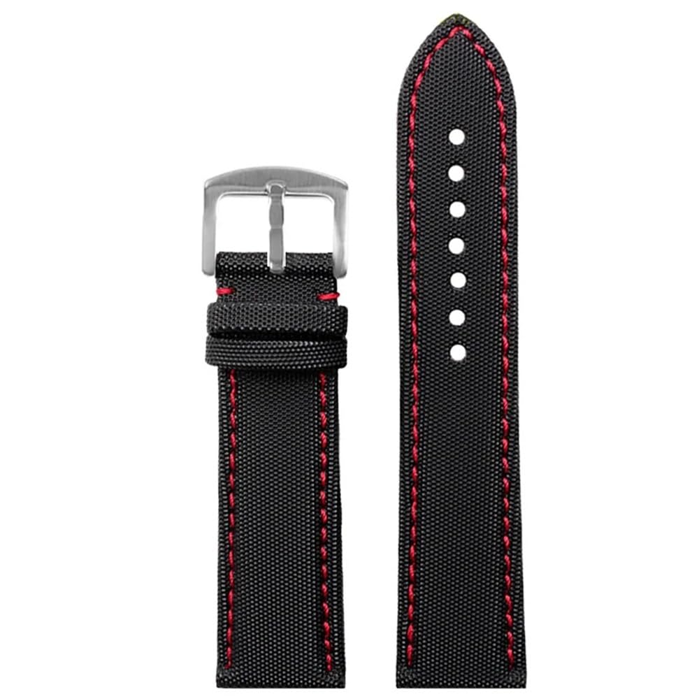 Bracelet de montre 24mm nylon bleu pour Tag Heuer Formule F1 Carrera
