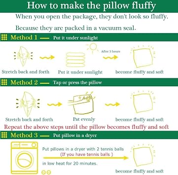 QUBA LINEN Bed Pillows Queen Size: Hotel Quality Set of 2 - Down Alternative Microfiber Filled for Back, Stomach, Side Sleepers Machine Washable, Fluffy and Supportive (White, Queen (Pack of 2))