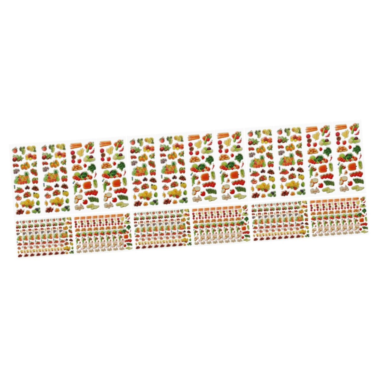 120hojas Pegatinas De Espuma Para Niño Niña Stickers De Frutas y Verduras Fáciles De Usar Para Manualidades y Decoración Infantil Surtidos Para Aprendizaje y Diversión