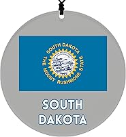 Vista 51 de Vermont Christmas Ornament - Festive Design Featuring State Flag - 2026 Hanging Acrylic Disc Decoration for Tree - Unique and Home Decor