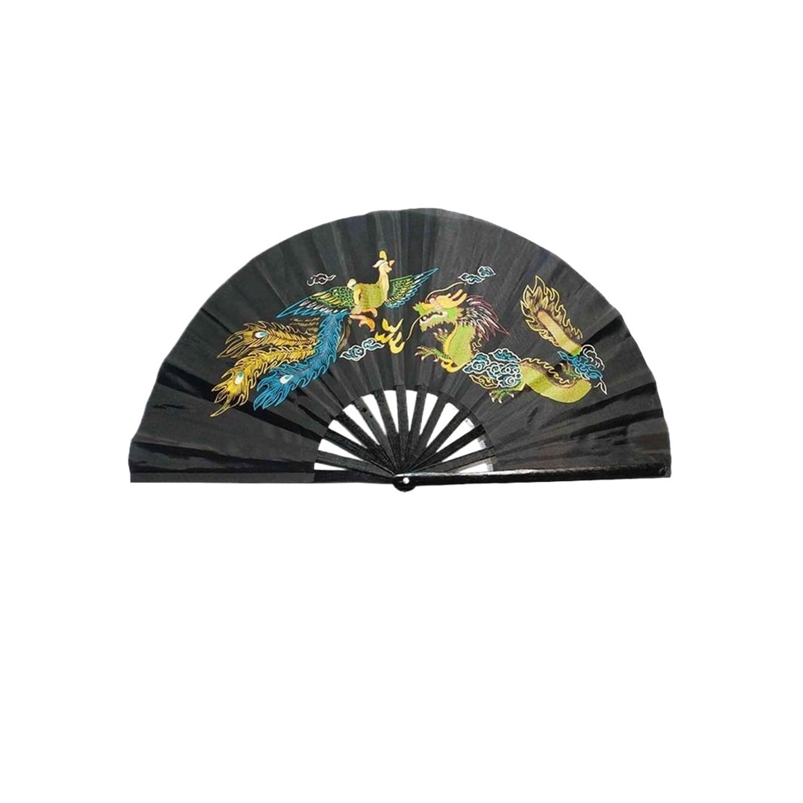 Tai Chi Fan Kung Fu Tai Chi Fan Right Hand Performance Martial Arts Fans Wushu Products 13inch for Fitness(Color 04)