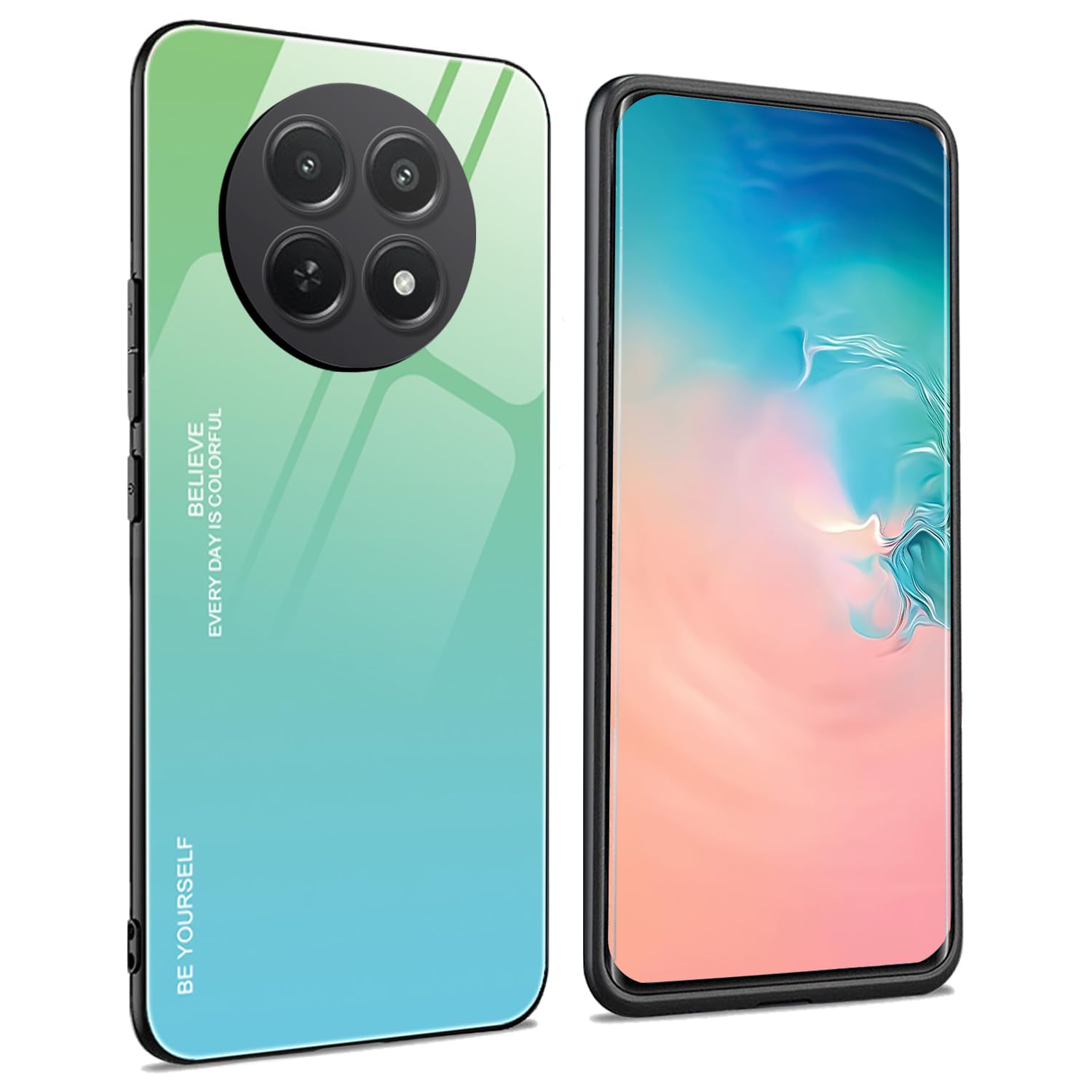 Coque TPU Souple Pour OPPO Realme 12X 5G / 12 5G – Violet Clair, Fibre Intérieure, Coins Renforcés