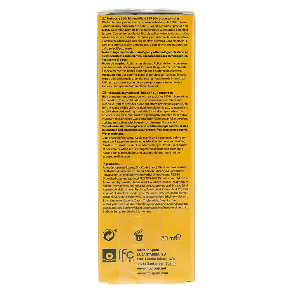 HELIOCARE 360° - Mineral Fluid SPF 50+, 50 ml : Amazon.com.au: Beauty