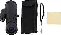 RiToEasysports Telescópio Monocular, Monocular de Alta Potência Com Zoom de 6x a 18x Com Lente Totalmente Multirrevestida e Armadura de Borracha para Observação de Pássaros, Caça,