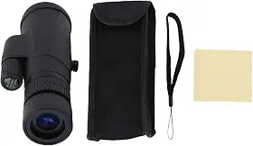 RiToEasysports Telescópio Monocular, Monocular de Alta Potência Com Zoom de 6x a 18x Com Lente Totalmente Multirrevestida e Armadura de Borracha para Observação de Pássaros, Caça,