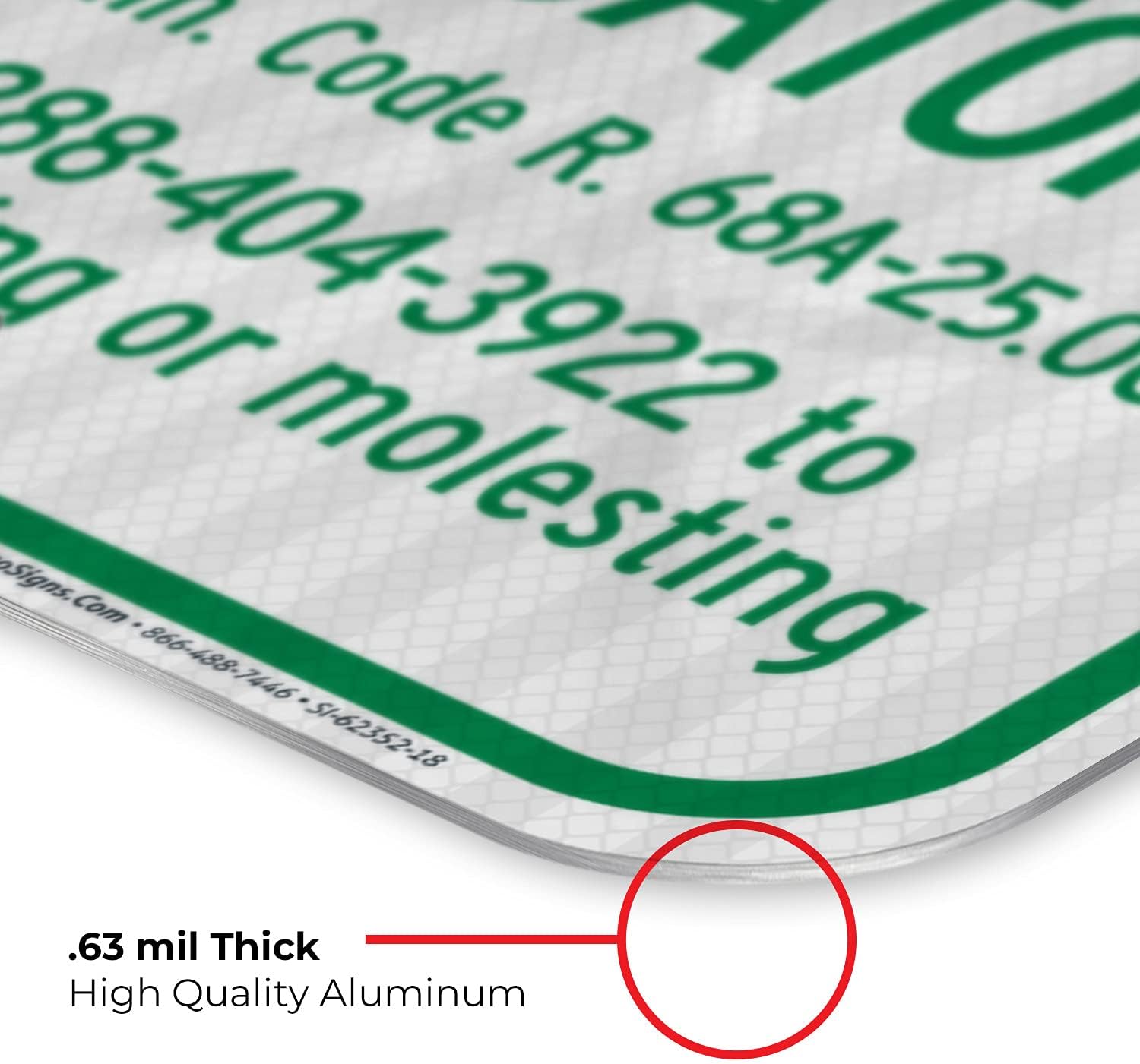 Florida Alligator Warning Sign Do Not Feed Alligators FLA Admin Code R 68A2500 Sign, 12x18 Inches, 3M EGP Reflective .063 Aluminum, Fade Resistant, Made in USA