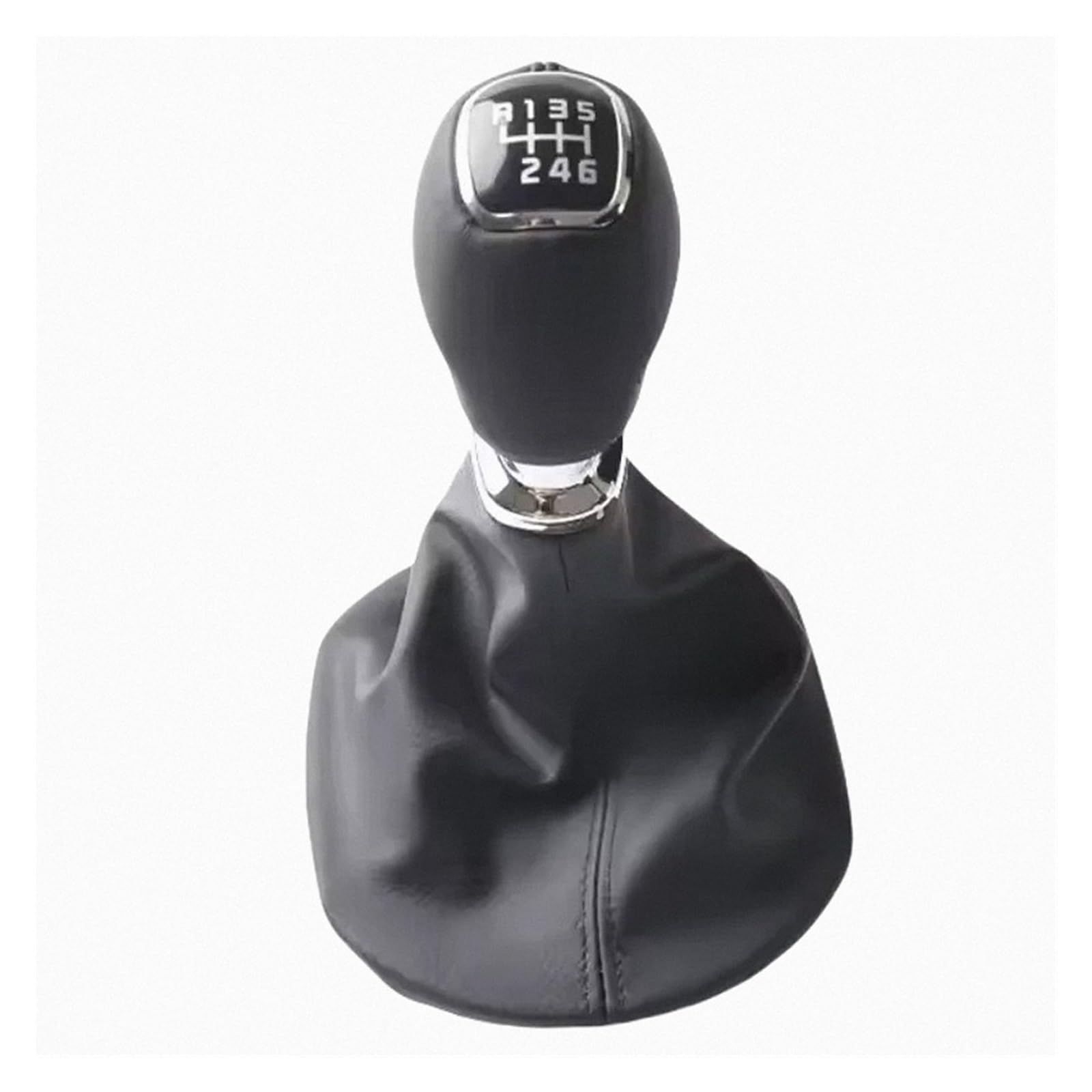 Lvgvzttgkm Black 6 Speed Knob With Boot Shift Knob Manual Abs/Pu Leather For Kia For Sportage 2011-2016 6-Speed Black Stylish Shift Lever 1Pc