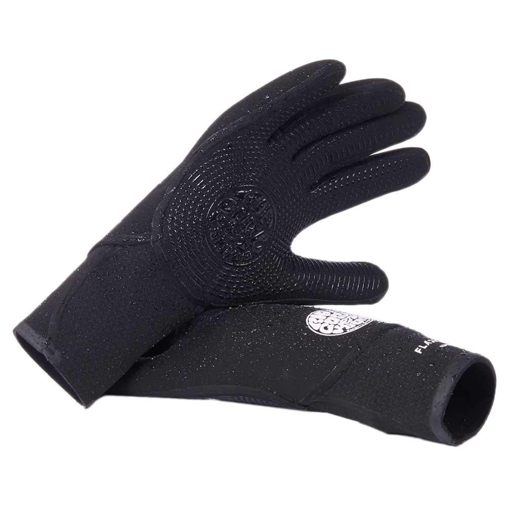 Rip Curl Flashbomb 5/3 mm 5 Finger Glove - Black - Flash Lining - Unisex - E5 Flashlining - Stitchless Technology — image 1