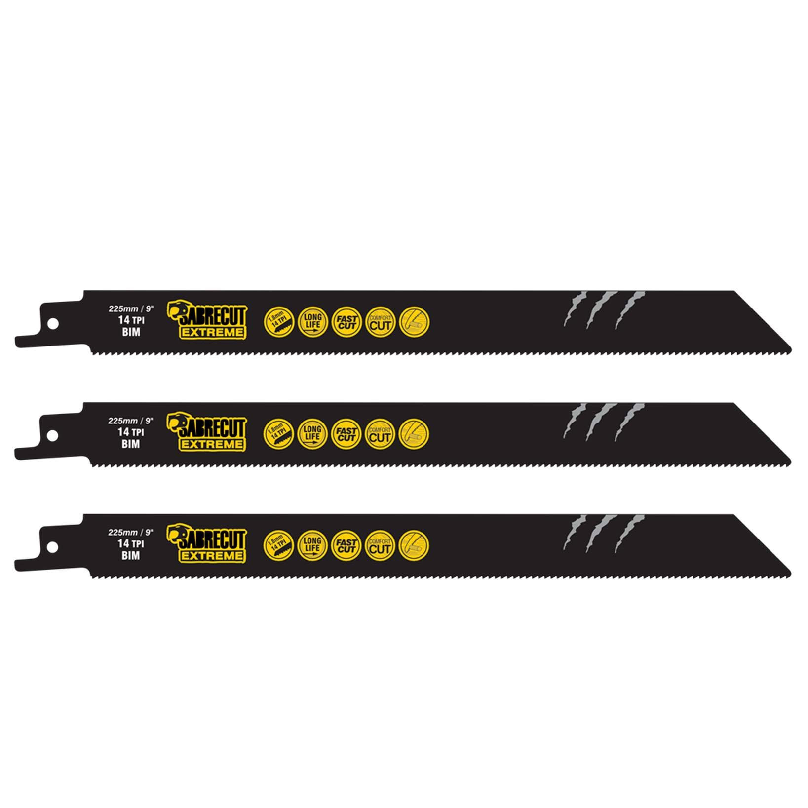 5 Hojas De Sierra Recíproca SabreCut | Corte De Metal S922BF S1122BF | Compatibles Con Bosch Makita