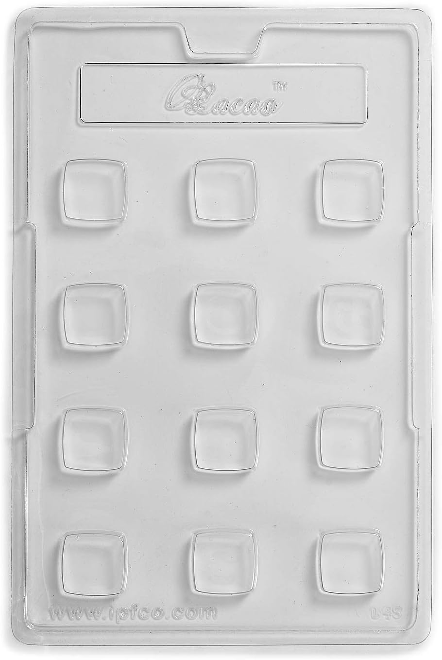 Square Plain Lid Chocolate Mould 12 Cavity To Fit Square Base Chocolate Mould x 10