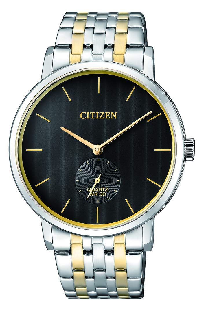 citizen Stainless Steel Mens Quartz Gents Analog Black Dial Multicolor Strap Watch -Be9174-55E (B07BCDF351) Amazon Price History, Amazon Price Tracker