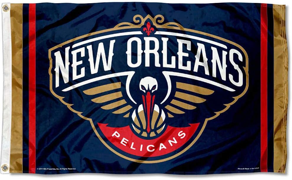 Amazon Com Wincraft New Orleans Pelicans 3x5 Banner Flag Sports Outdoors