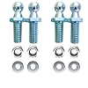 Gas Spring Mounting Bracket 10mm Ball Stud with Hardware 5/16-18 Thread x 1 Long Handle for Gas Support Gas Spring Column Shock Mount (Pack of 4)