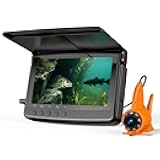 Underwater Fishing Camera 5-Inch: 720P DVR Recording, 8 IR Night Lights, 10000mAh Battery, 66 FT Cable Portable Fish Finder for Ice, Boat, Lake Fishing Outdoor Gear