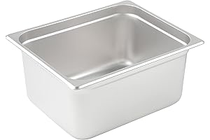 Winco Stainless Steel Deep Hotel Pan - 6-Inch