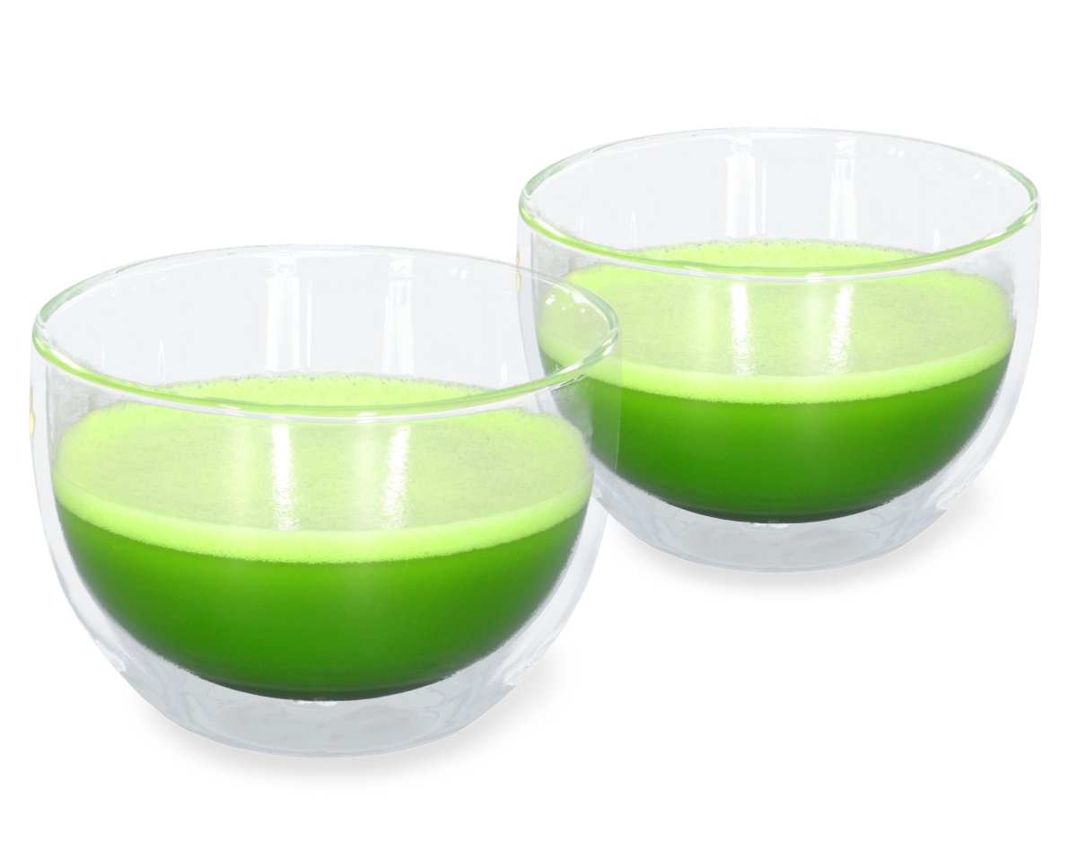 Set di 2 ciotole Matcha da 400 ml in vetro termico a doppia parete, originale Aricola®