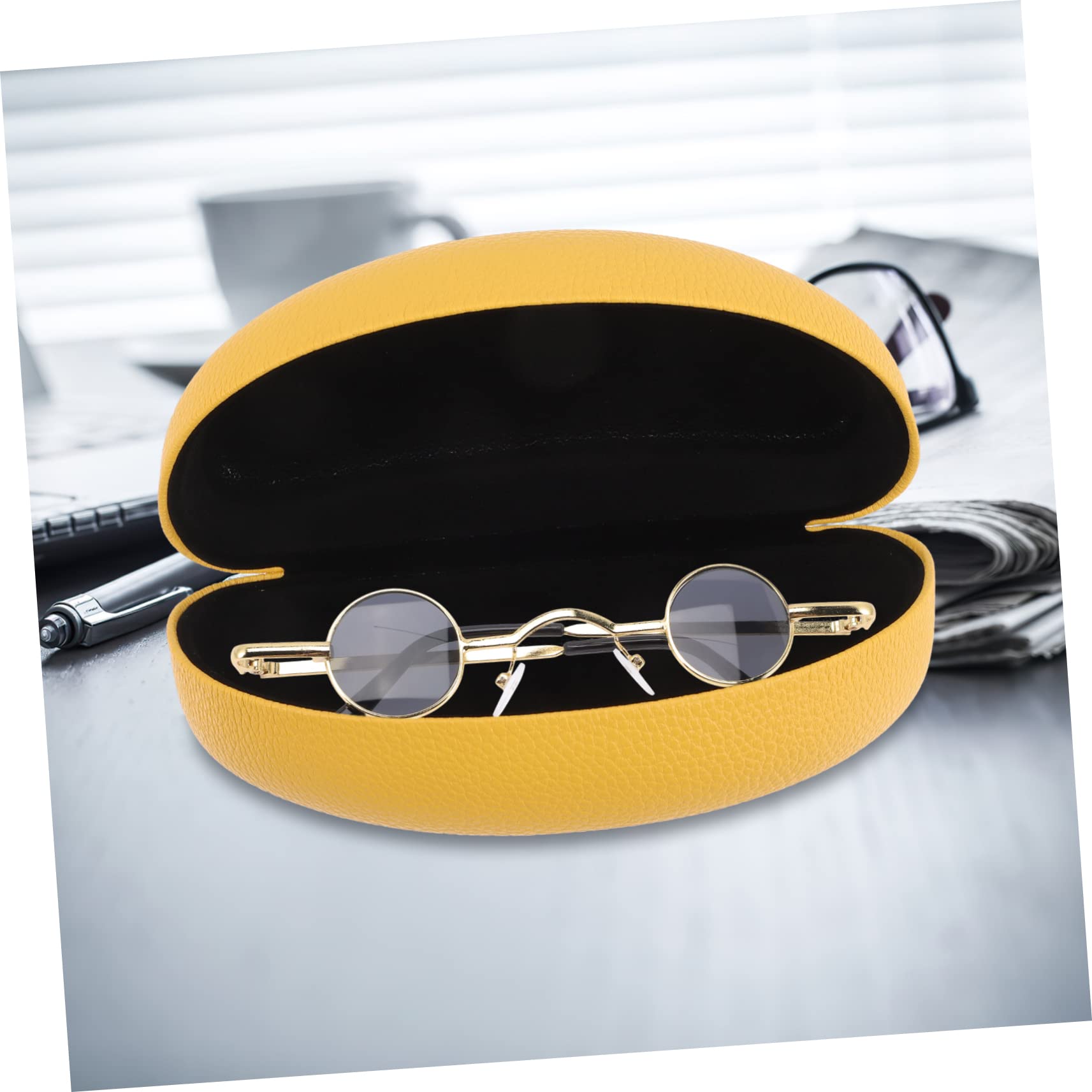 BESTYASH 1set Custodia Per Occhiali Da Sole Piadine Esterno Easy Unique Etui Di Grandi Dimensioni Custodia Rigida Per Occhiali Da Sole Custodia Per Occhiali in Pelle Fodera in Pvc