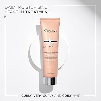 Kerastase Curl Manifesto Creme de Jour Fondamentale Hair Cream - Leave In Treatment & Heat Protectant, Controls Frizz & Enhances Curls, 5.07 Fl Oz