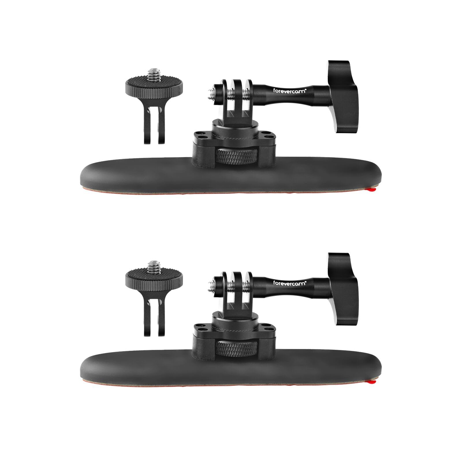 Forevercam Flexible Adhesive Helmet Mount for Gopro Hero 13 12 11 10 9 8 DJI Osmo Insta360 AKASO and Other Action Camera Helmet Mount 2Pack