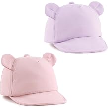 Baby Baseball Hat for Toddler Bear Sun Hats Cotton Infant Ball Caps Kid Adjustable Baseball Cap for Boys Girls 3-24M