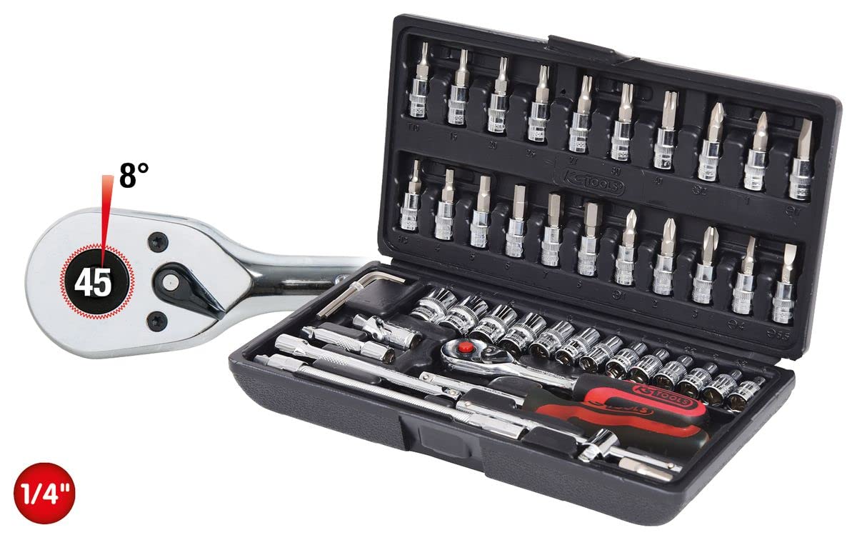 KS TOOLS jeu de douilles 1/4" CHROMEplus, 48 pièces 918.0648