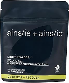 Night Powder, Natural Magnesium Sleep Supplement with Affron, Tart Cherry & L-Glycine, Sleep Aid Drink for Rest & Recovery, 28 Servings