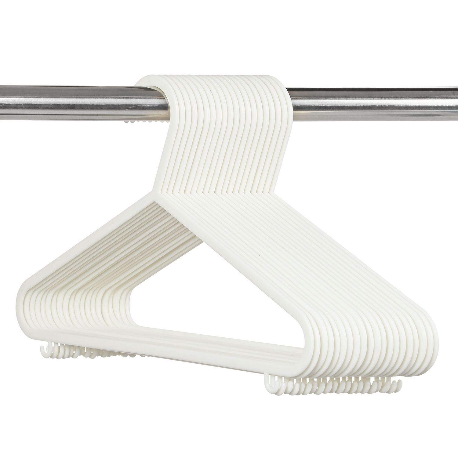 Thrink 29cm Wide Strong Plastic Clothes Hanger For Kids Garments | Suitable for Tops, Trousers, Dresses, Skirts And Baby Grows | Durable Hangers With Heavy Duty Plastic Material