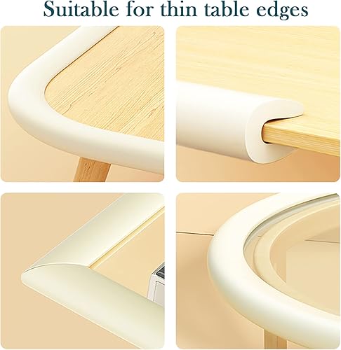 Miniatura 5 de Protectores de bordes para muebles a prueba de niños (13.1 ft), protectores de espuma en forma de U de 0.8 pulgadas de grosor para esquinas