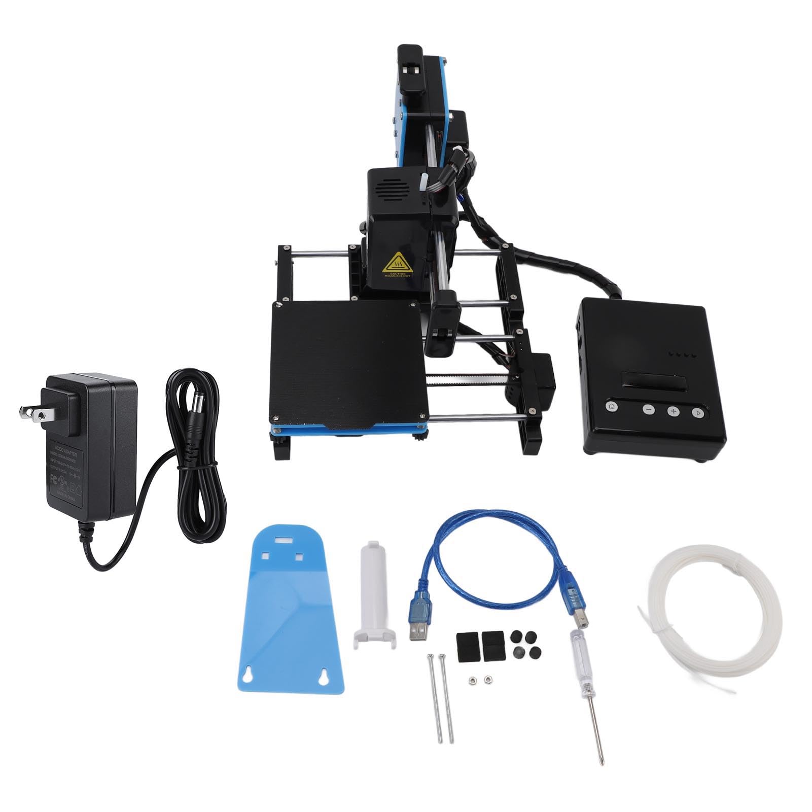 3D Printer for Kids Beginners PLA Filament High Speed 3D Printing Machine for DIY Enthusiasts 100x100x100mm Printing Size (A)