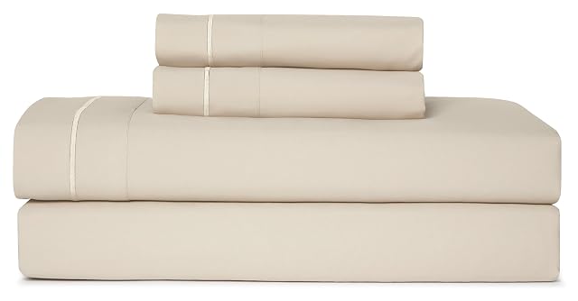 Casual Living Queen Sheets Set 4 Piece Cooling Sheets with 2 Pillowcases Soft Microfiber Hypoallergenic Washable Bed Set