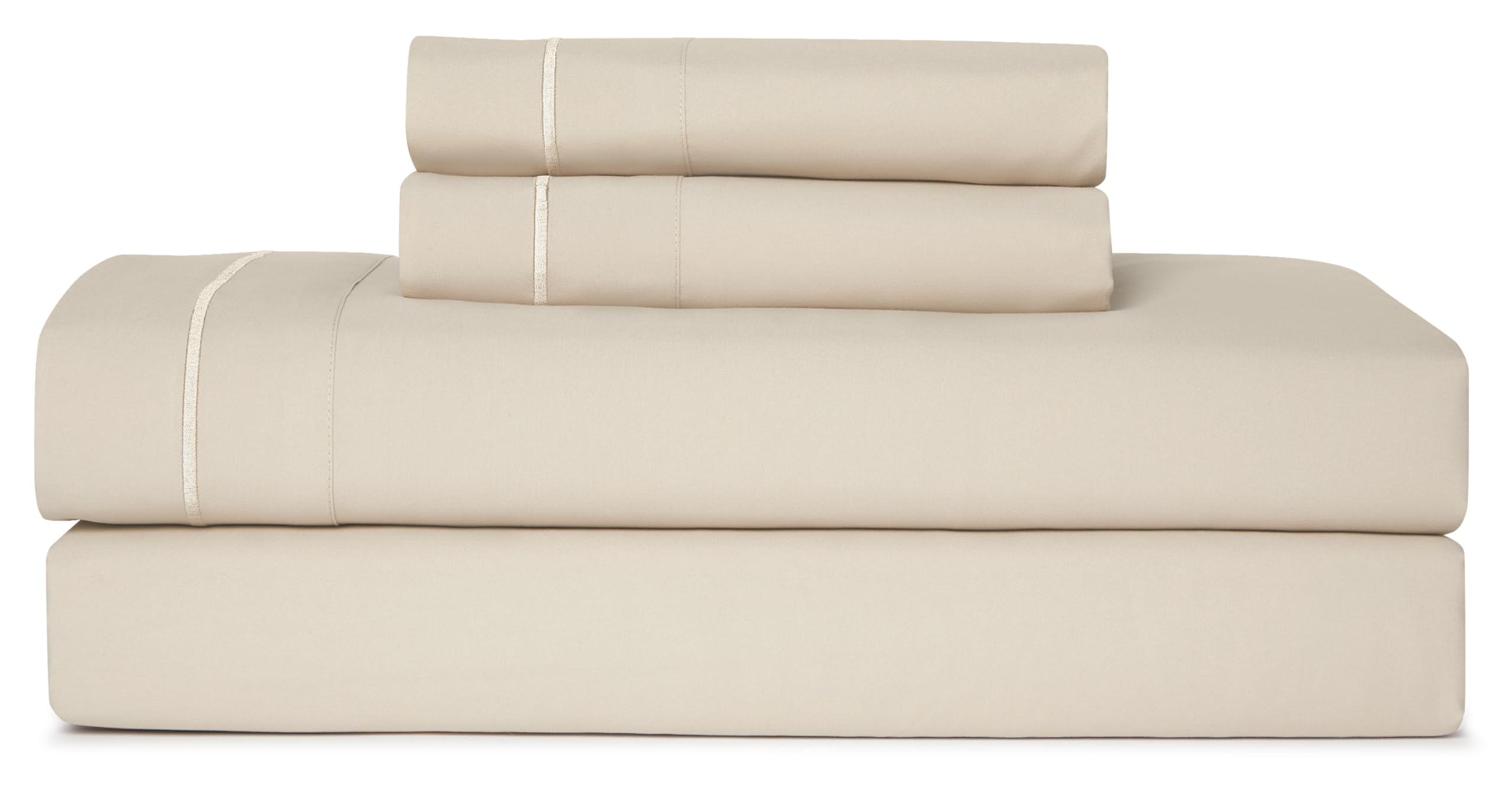 Casual Living Queen Sheets Set 4 Piece Cooling Sheets with 2 Pillowcases Soft Microfiber Hypoallergenic Washable Bed Set