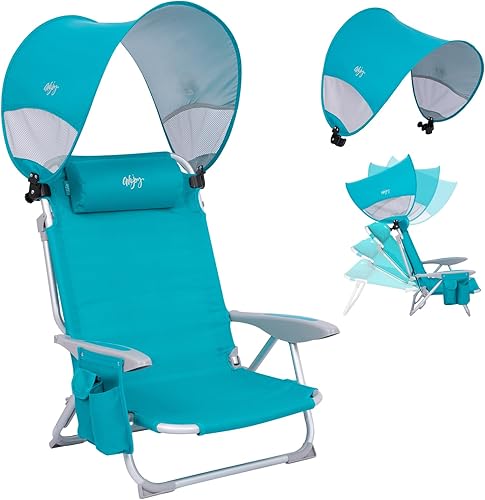 Miniatura 14 de #WEJOY Silla de Playa para Adultos, Posición Reclinable Ajustable, Se Recuesta Completamente, Ligera, Plegable, Portátil, Silla de Aluminio con #C