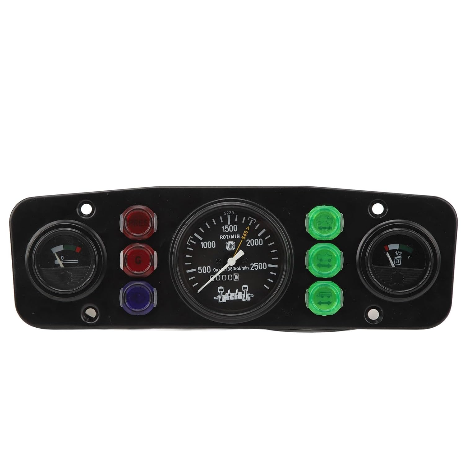 Car Meter, 3 in 1 Auto Gauge with Speedometer Oil Level and Water Temperature Meter for 12V Tractor Vehicle Easy Install