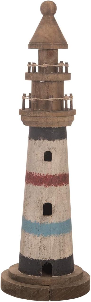 Beachcombers 19.65" Wood Seaside Village Lighthouse