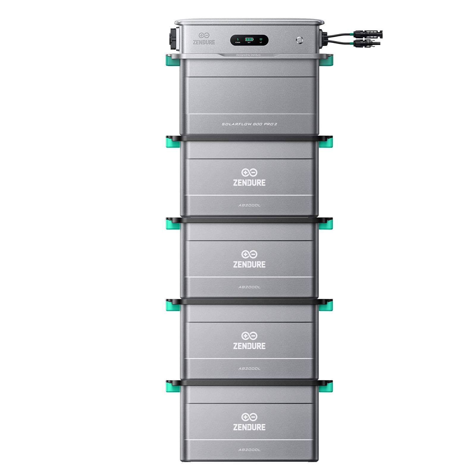 Zendure SolarFlow 800 Pro 2 Balkonkraftwerk mit Speicher, mit 4 AB2000L