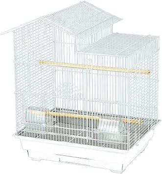 Kings Cages ES 1814 H Parrot Bird cage Toy Toys Parakeets Finches Cockatiels White