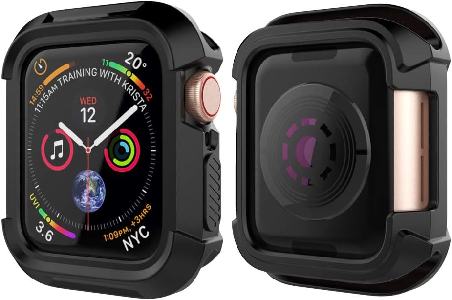 Compatible with iWatch Case 38mm Series 3/2/1, Rugged Shockproof Protective Bumper Cover [NO Screen Protector]