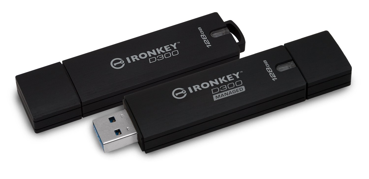Kingston Ironkey D300 USB Drive 3.0, Protetto Mediante Crittografia, 4 GB, Managed