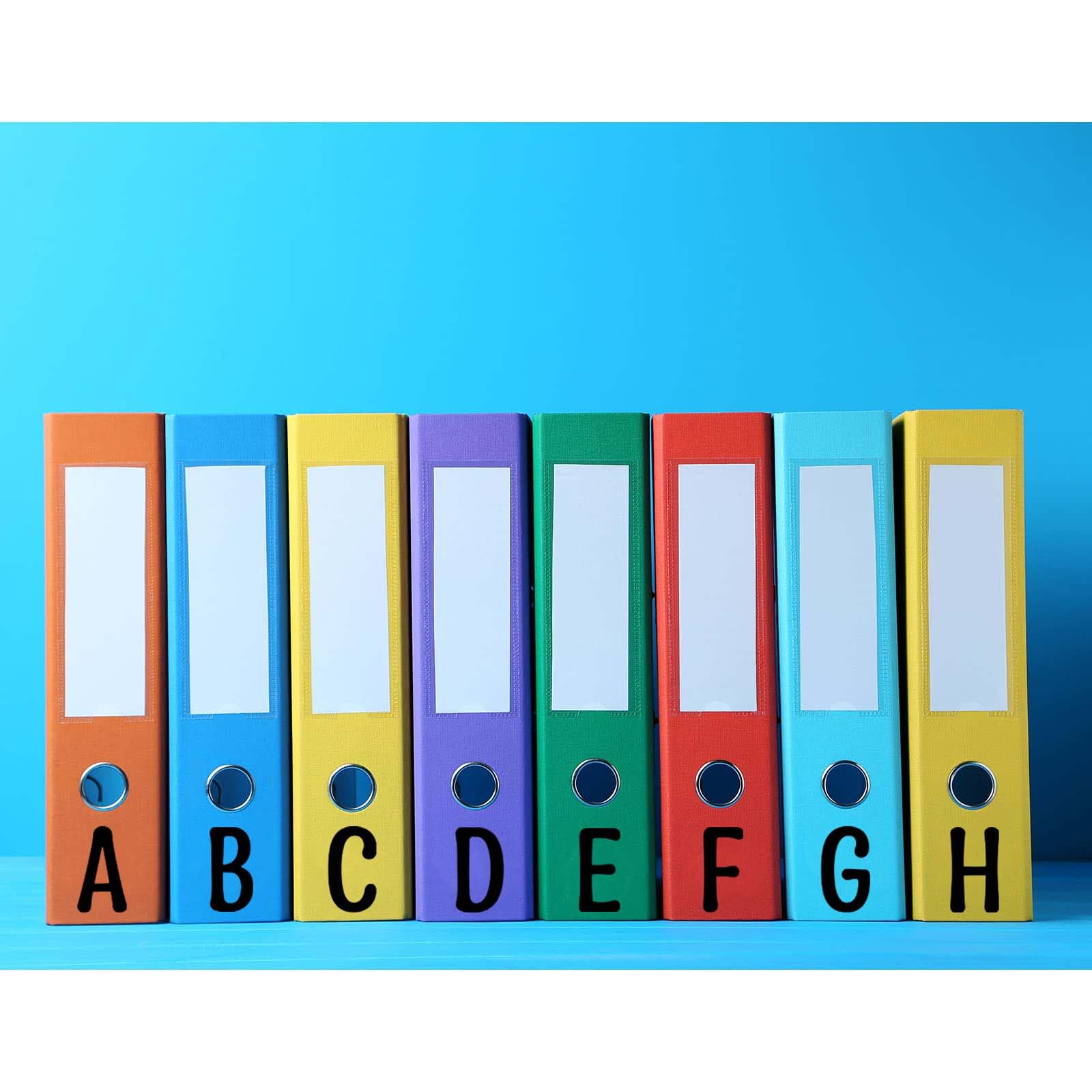 Snapklik.com : 12 Sheets Large Letter Stickers - 4 Inch Black Vinyl ...