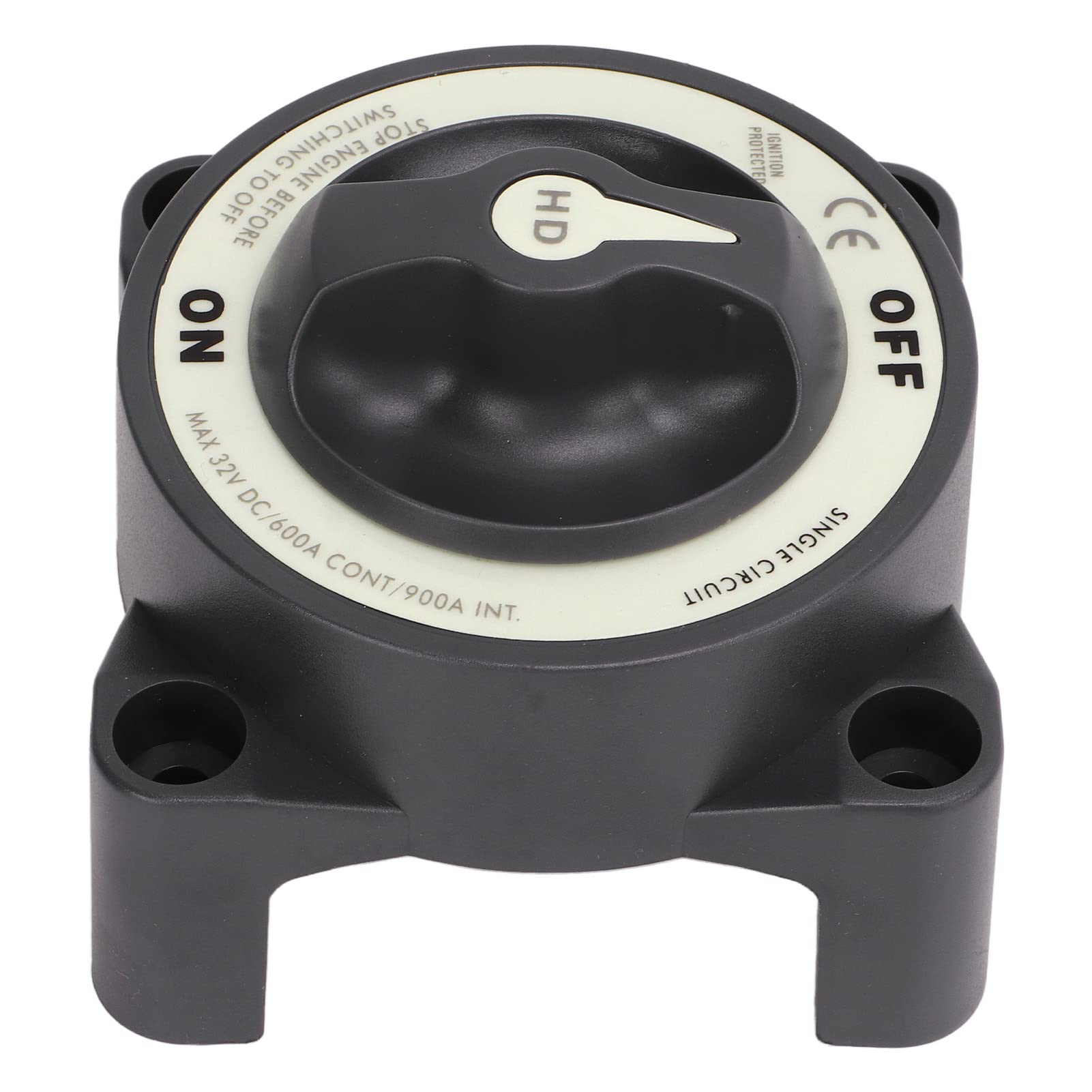 Interrupteur de batterie Marine Master 600 A 32 V Circuit unique ON OFF Interrupteur de coupure d'alimentation pour bateau RV Applicable pour ABS Marine Gris 1 paquet