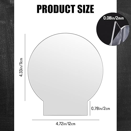 Miniatura 2 de 12 hojas acrílicas fundidas transparentes para base de luz LED de 0.08 pulgadas/0.079 in de grosor, tablero de panel acrílico con protección de