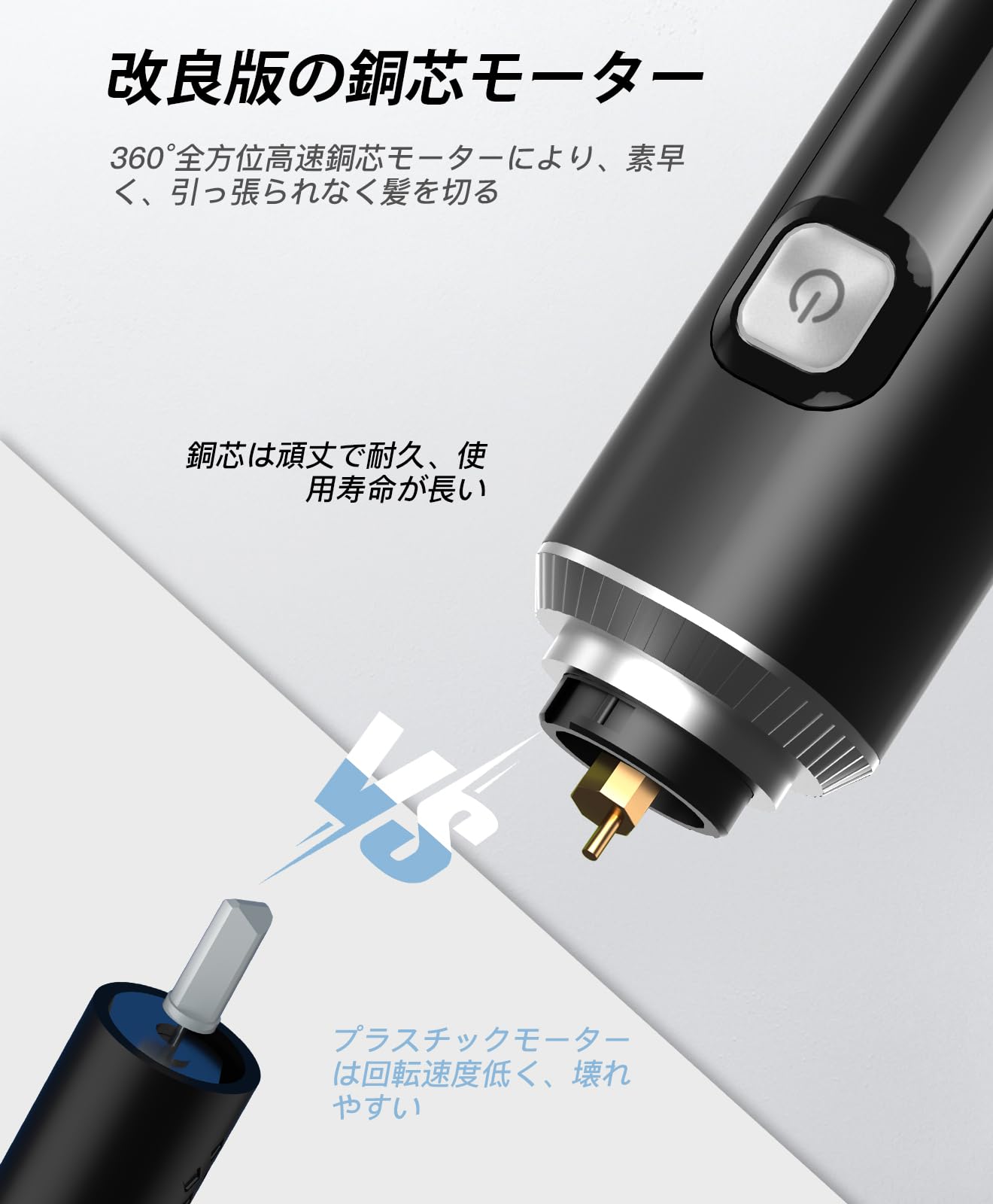 【2026新登場&LCD画面】鼻毛カッター メンズ 替刃付き USB充電式 LCD画面 1台多役 エチケットカッター 電動 鼻毛切り 耳毛カッター はな毛カッター 男性 電動シェーバー 低騒音 水洗い可能 小型 持ち運び便利 男女兼用 日本語説明書 (ブラック) - 5