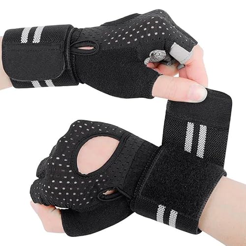 H&F Clicks Gym Gloves, Workout Gloves for Men & Women, Non-Slip Exercise Gloves for Gym. (X-Large)