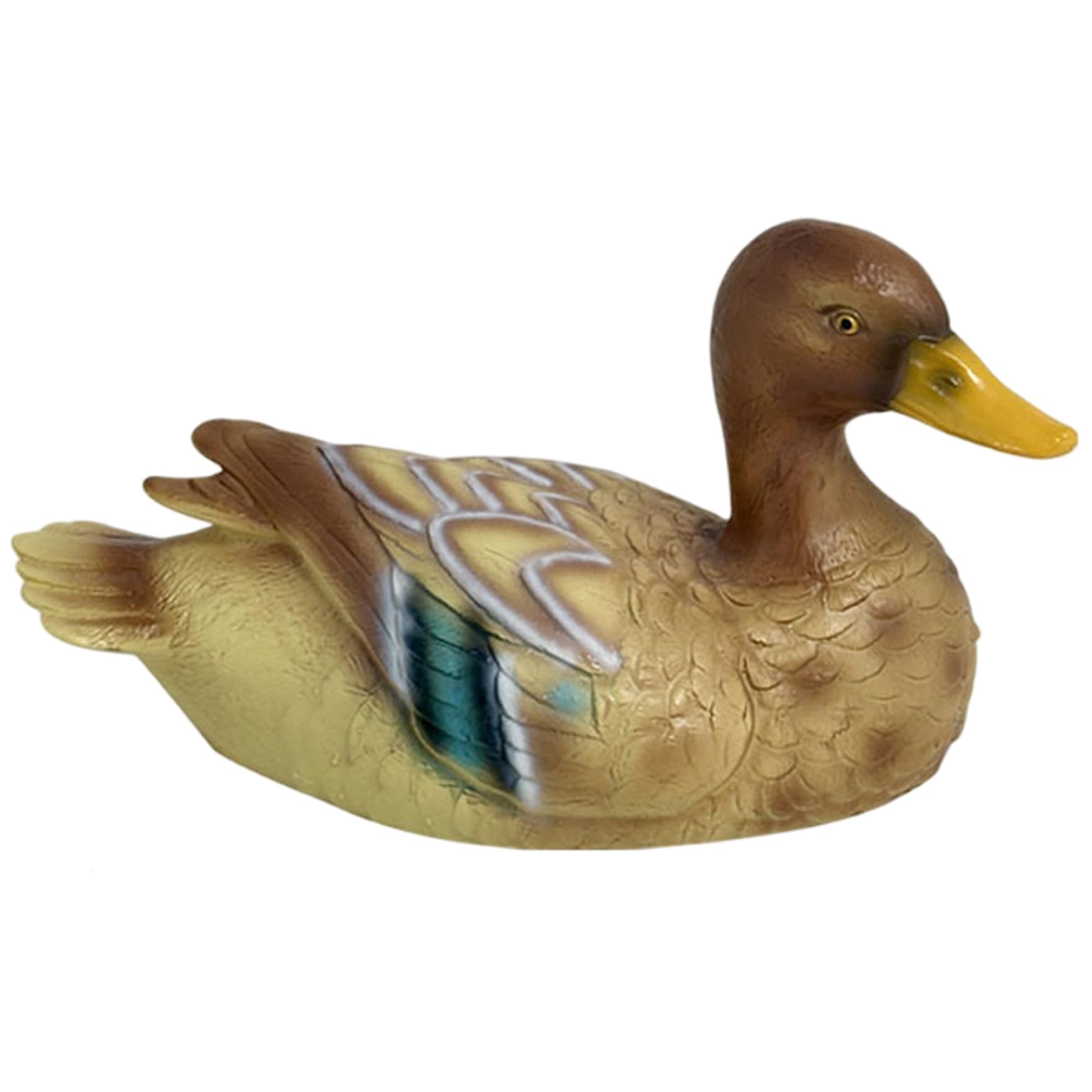 Pineeseatile Duck Statue, Cute Floating Pond Decor Shatter-Resistant Pvc Outdoor Duck Figurine, Yellow, Figurine