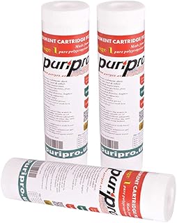 Puri Pro 5 Micron Sediment Water Filter Cartridge 10"x 2.5", Four Layers of Filtration, Removes Sand, Dirt, Silt, Rust, Made from Polypropylene Standard 10"x 2.5" Housings (03 Pcs)